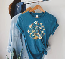 Floral Graphic Print Casual T-shirt