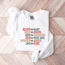 Believe Like Mary Christian Sweatshirt