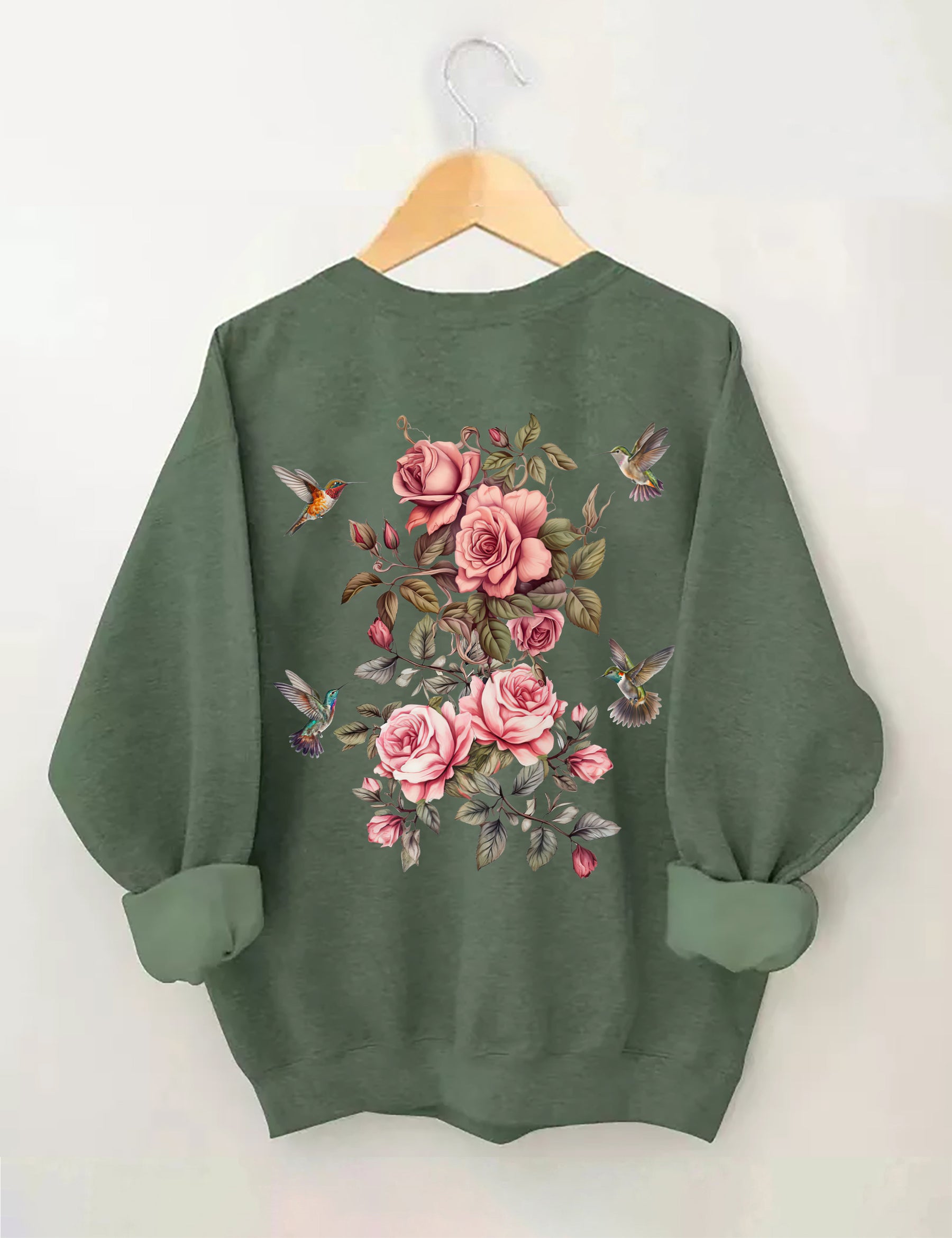Wildflower And Bird Sweatshirt
