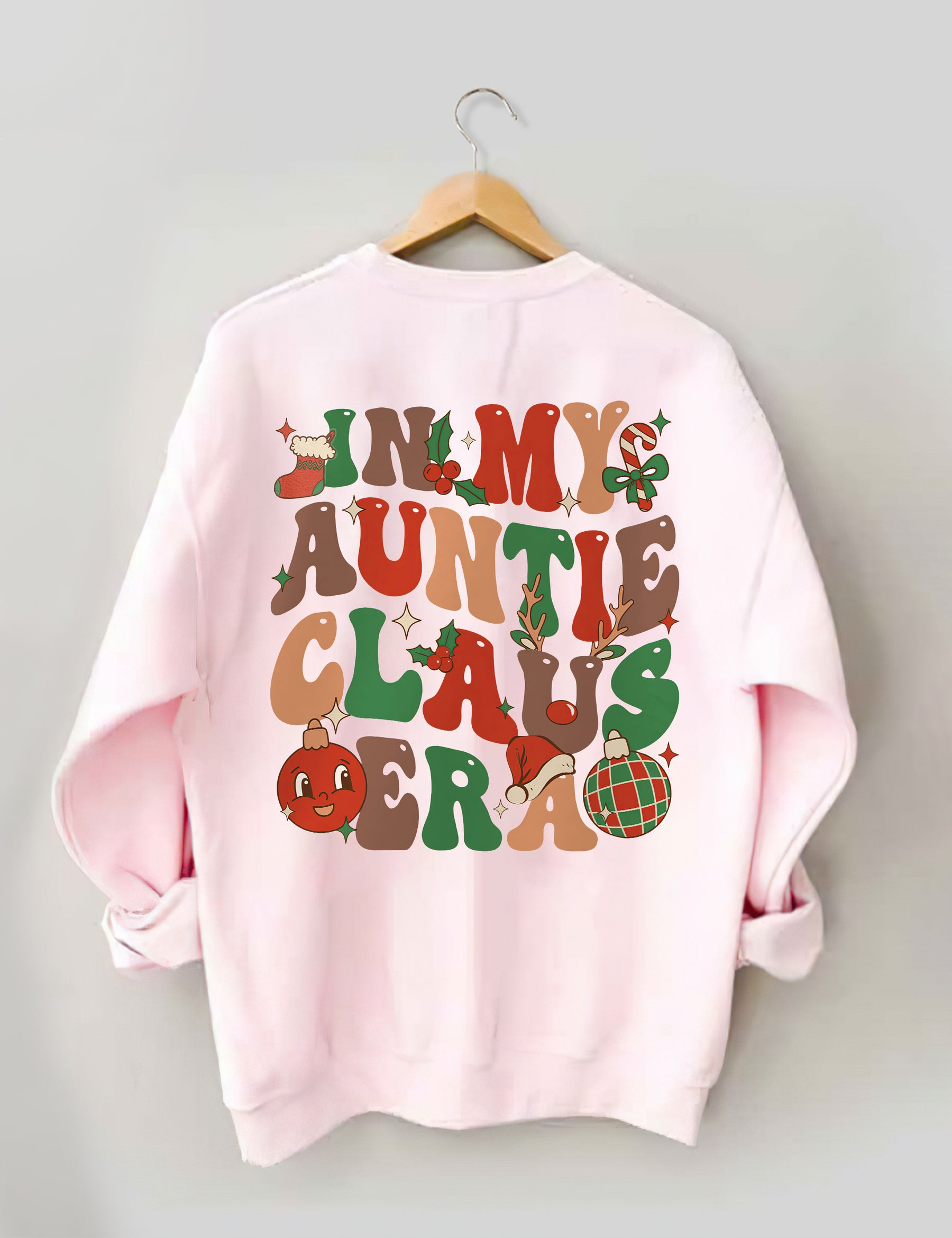 In meinem Tante Claus Sweatshirt