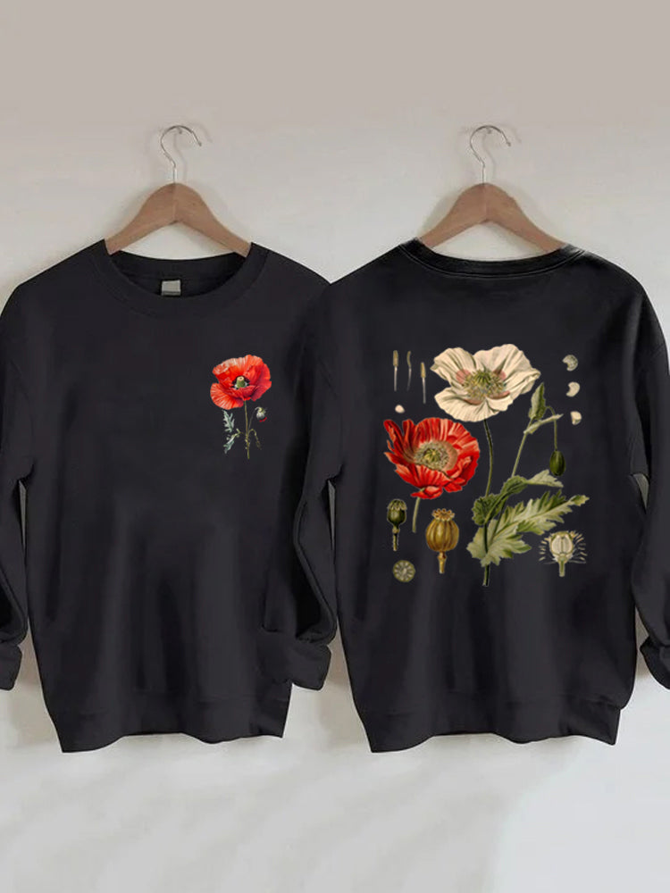 Vintage Poppy Sweatshirt