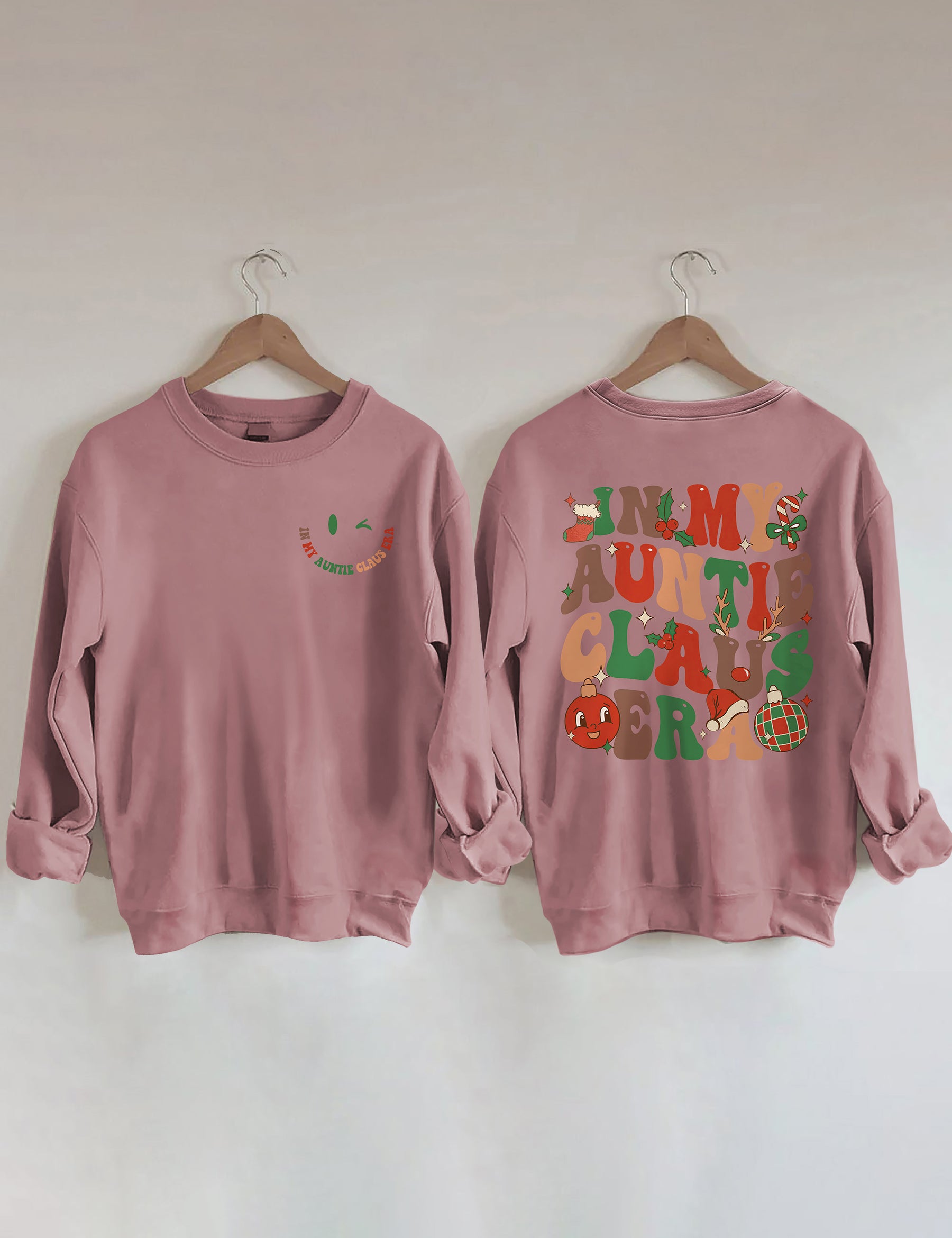 In meinem Tante Claus Sweatshirt