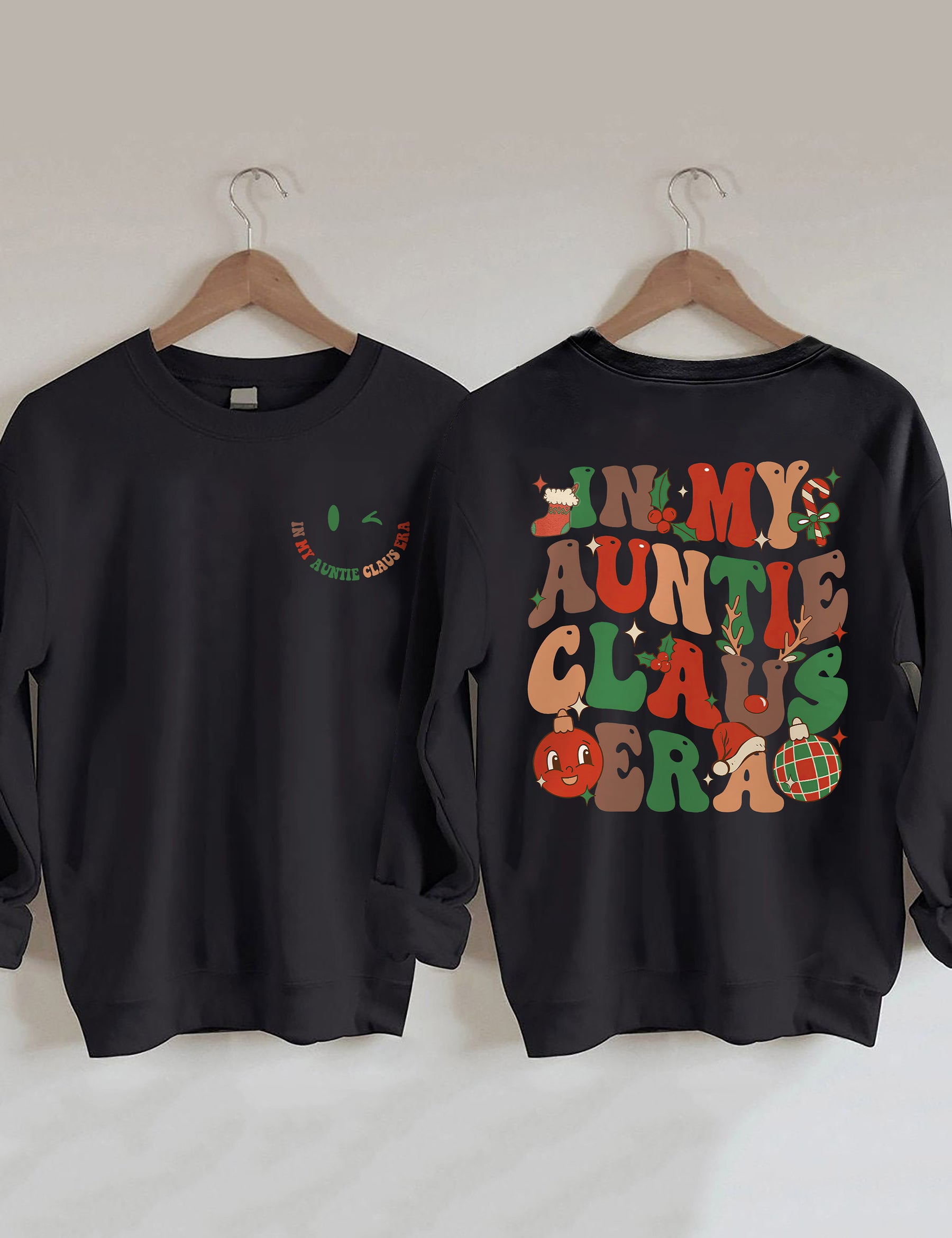 In meinem Tante Claus Sweatshirt