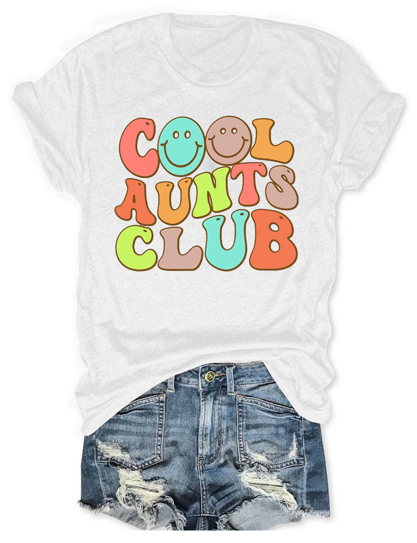 Cooles Aunts Club Smiley-T-Shirt