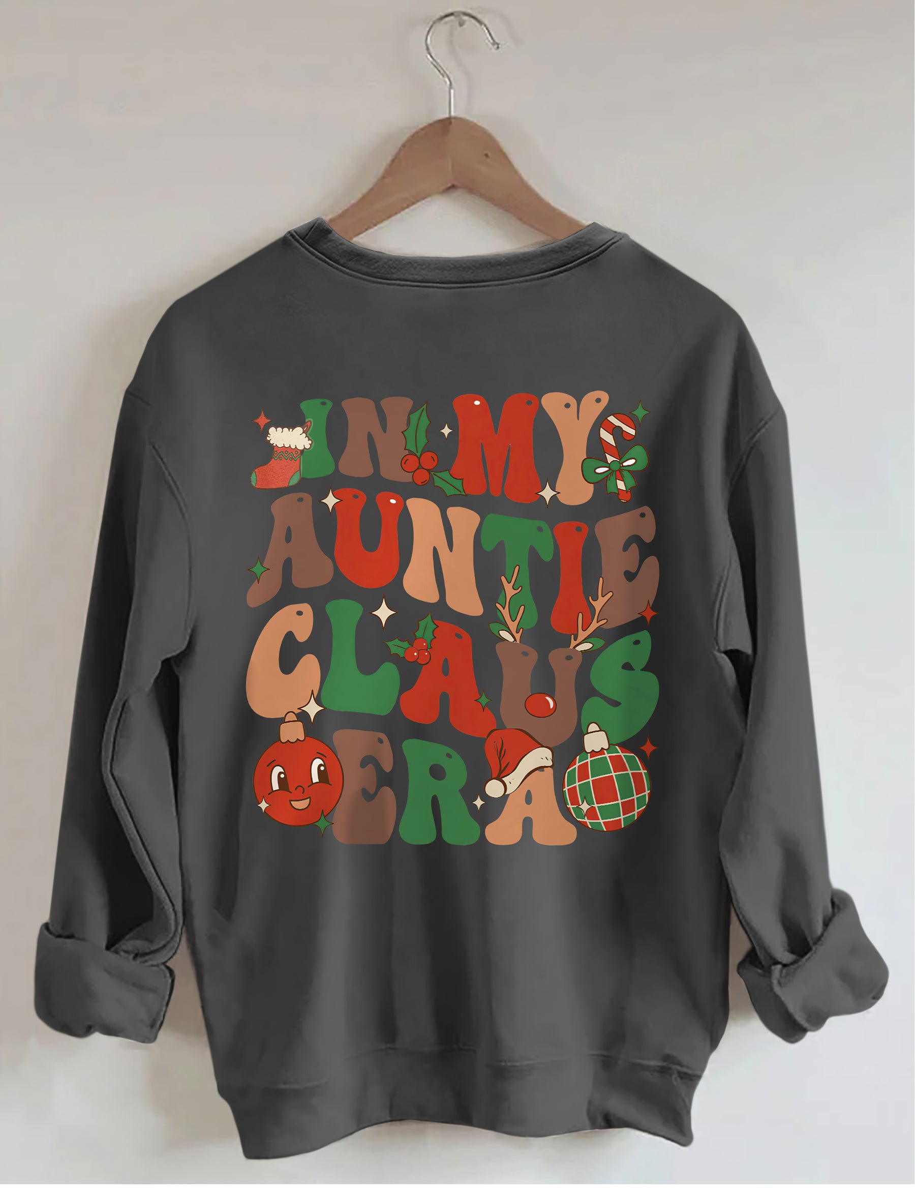 In meinem Tante Claus Sweatshirt