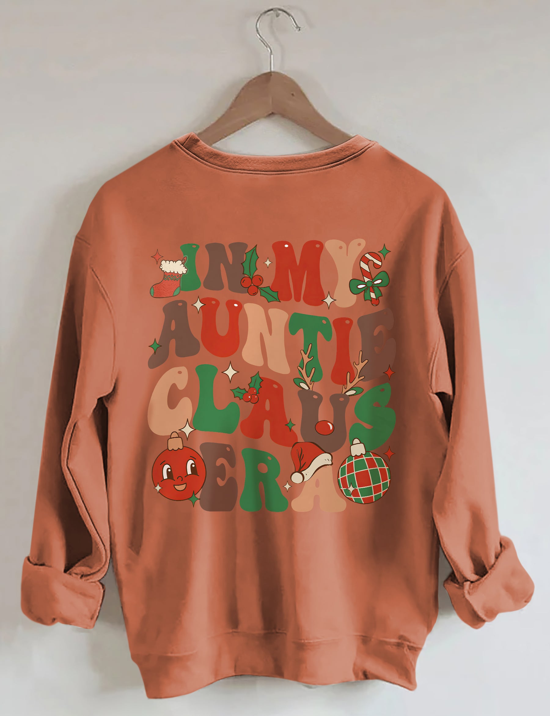 In meinem Tante Claus Sweatshirt