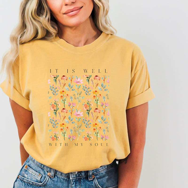 Vintage Floral Christian T-Shirt