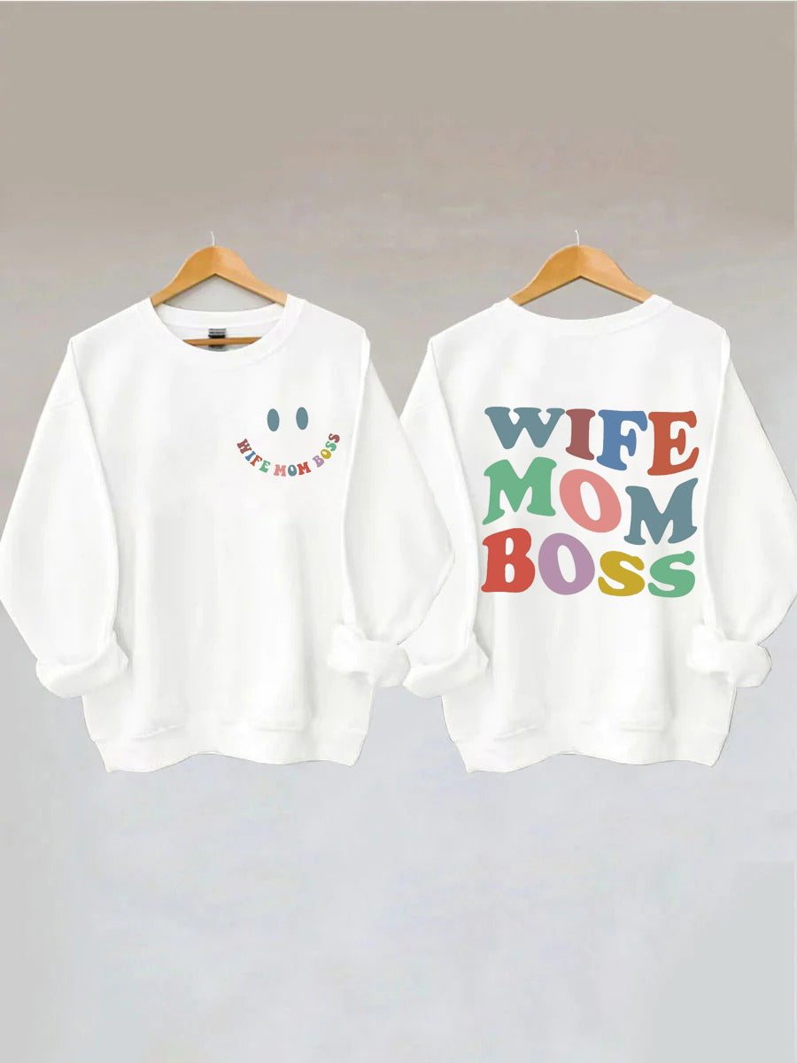 Wife Mom Boss Sweatshirt