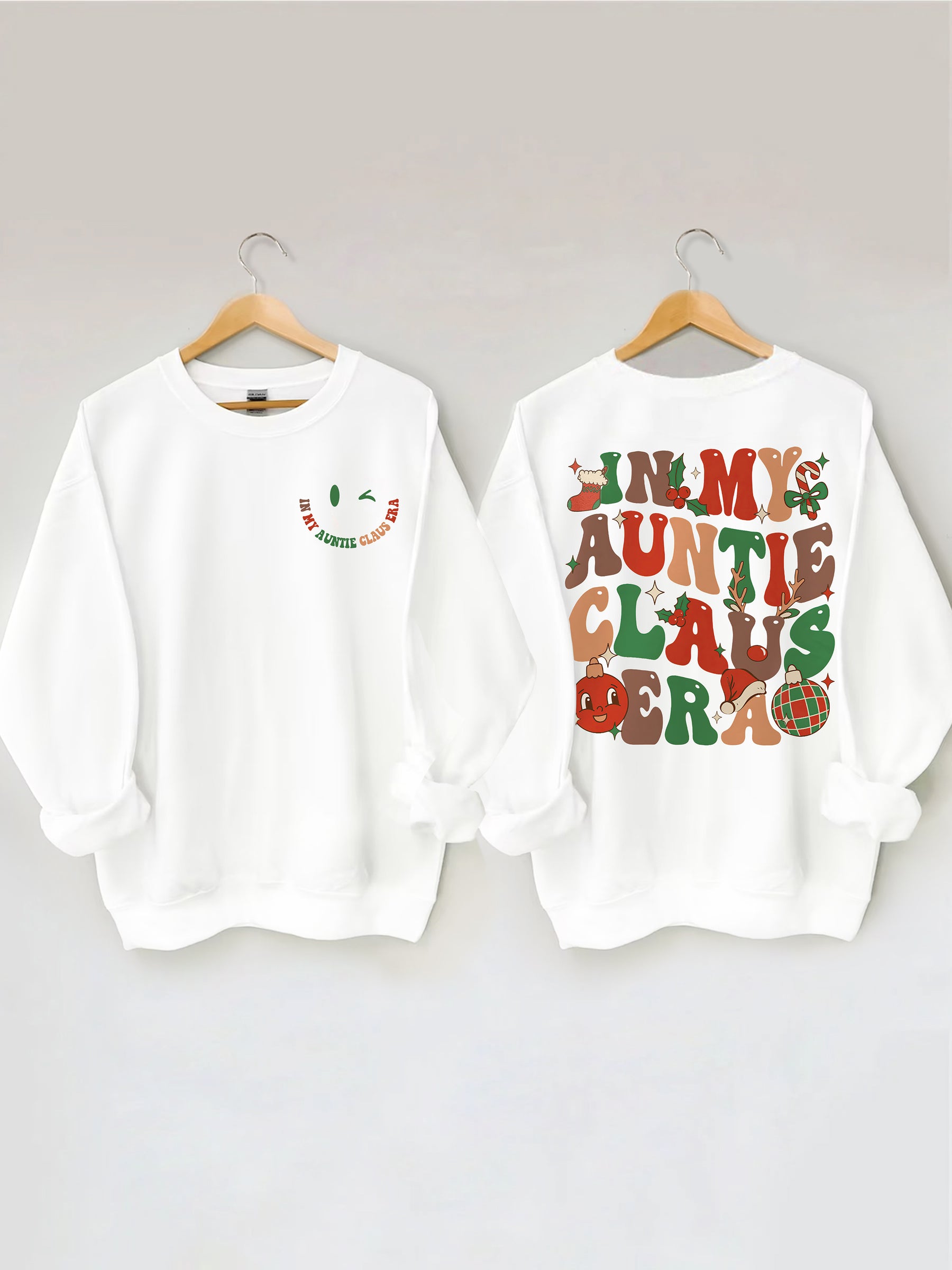 In meinem Tante Claus Sweatshirt