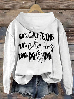 Caffeine And Chaos Mom Life Hoodie