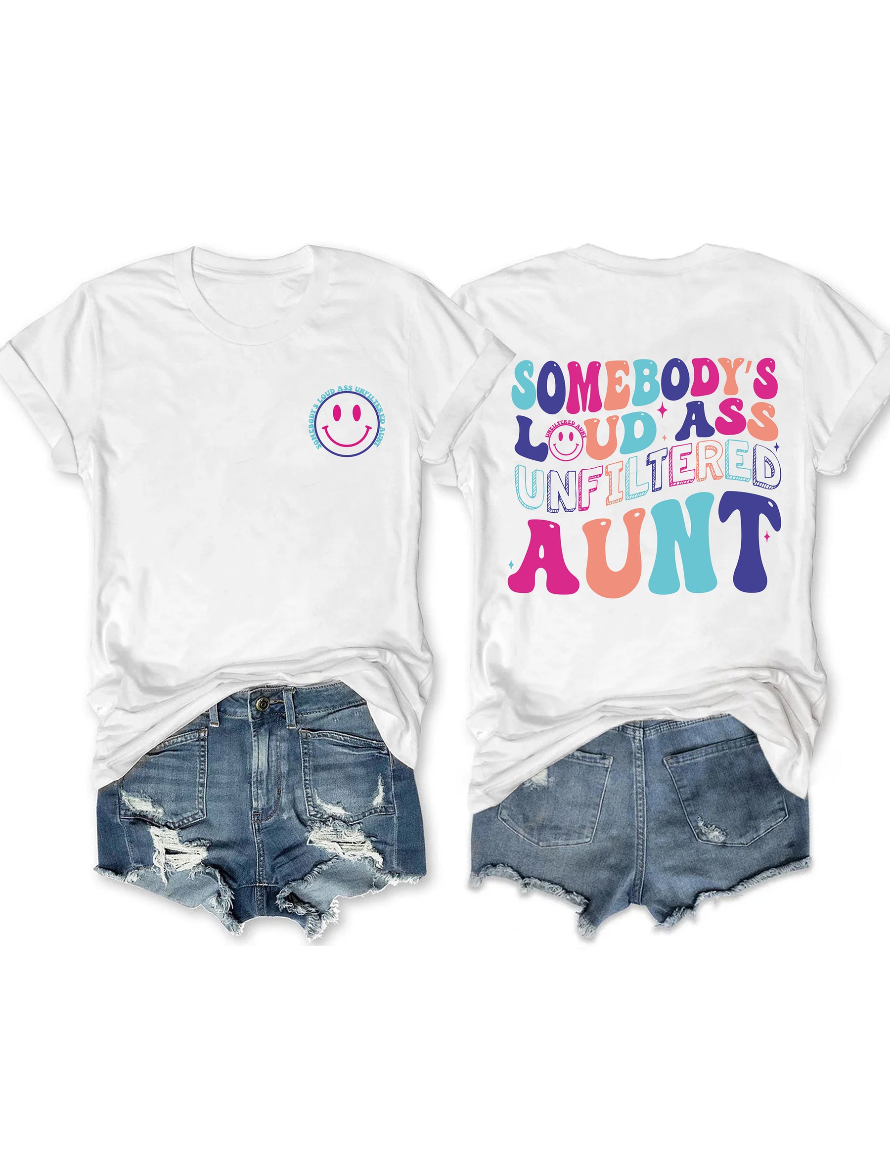 T-shirt de tante non filtrée de quelqu'un de gros cul