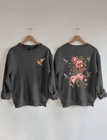 Wildflower And Bird Sweatshirt
