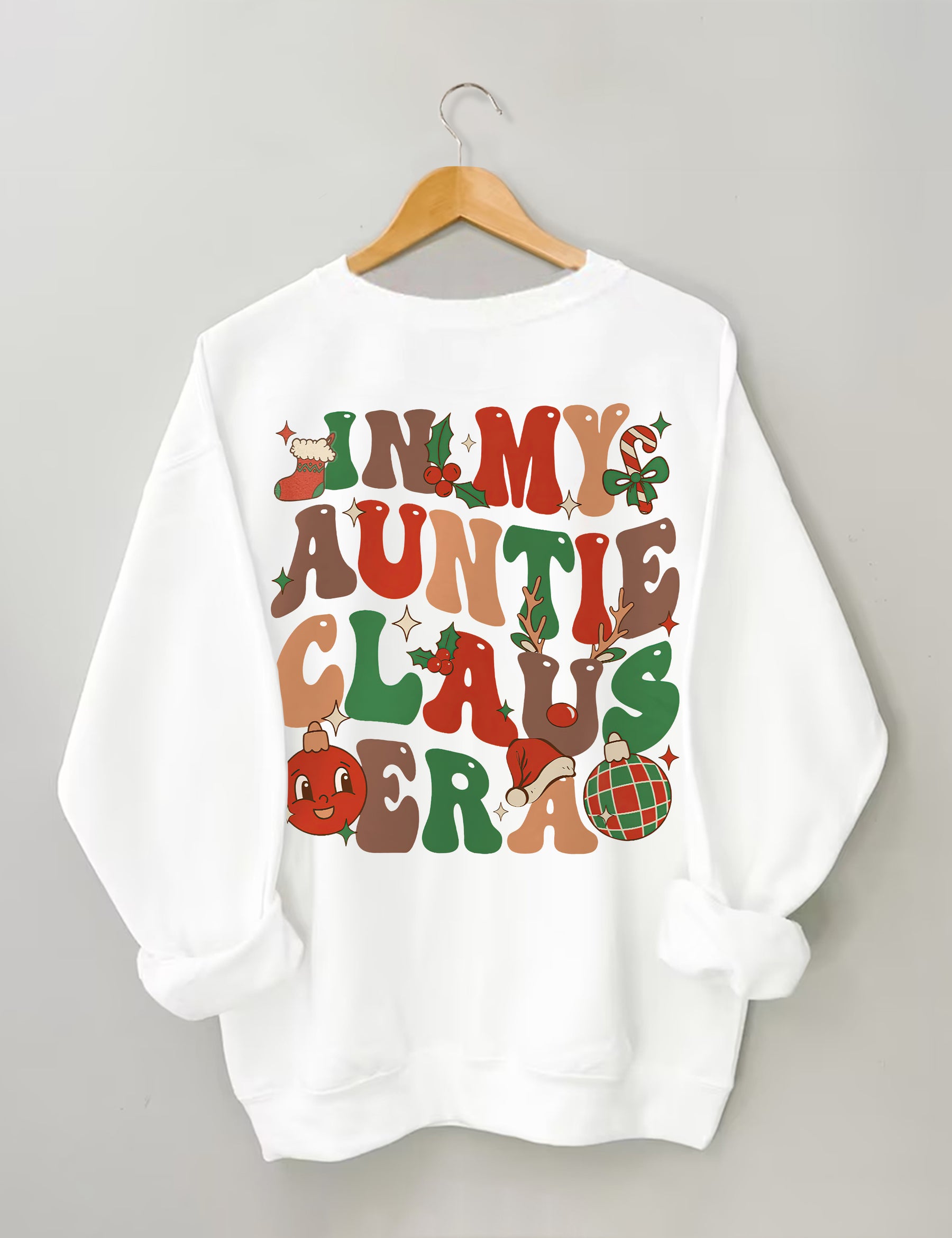 In meinem Tante Claus Sweatshirt