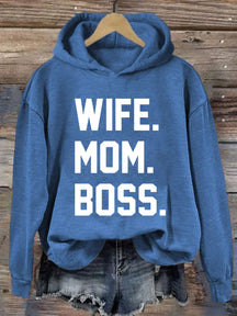 Wife Mom Boss Hoodie