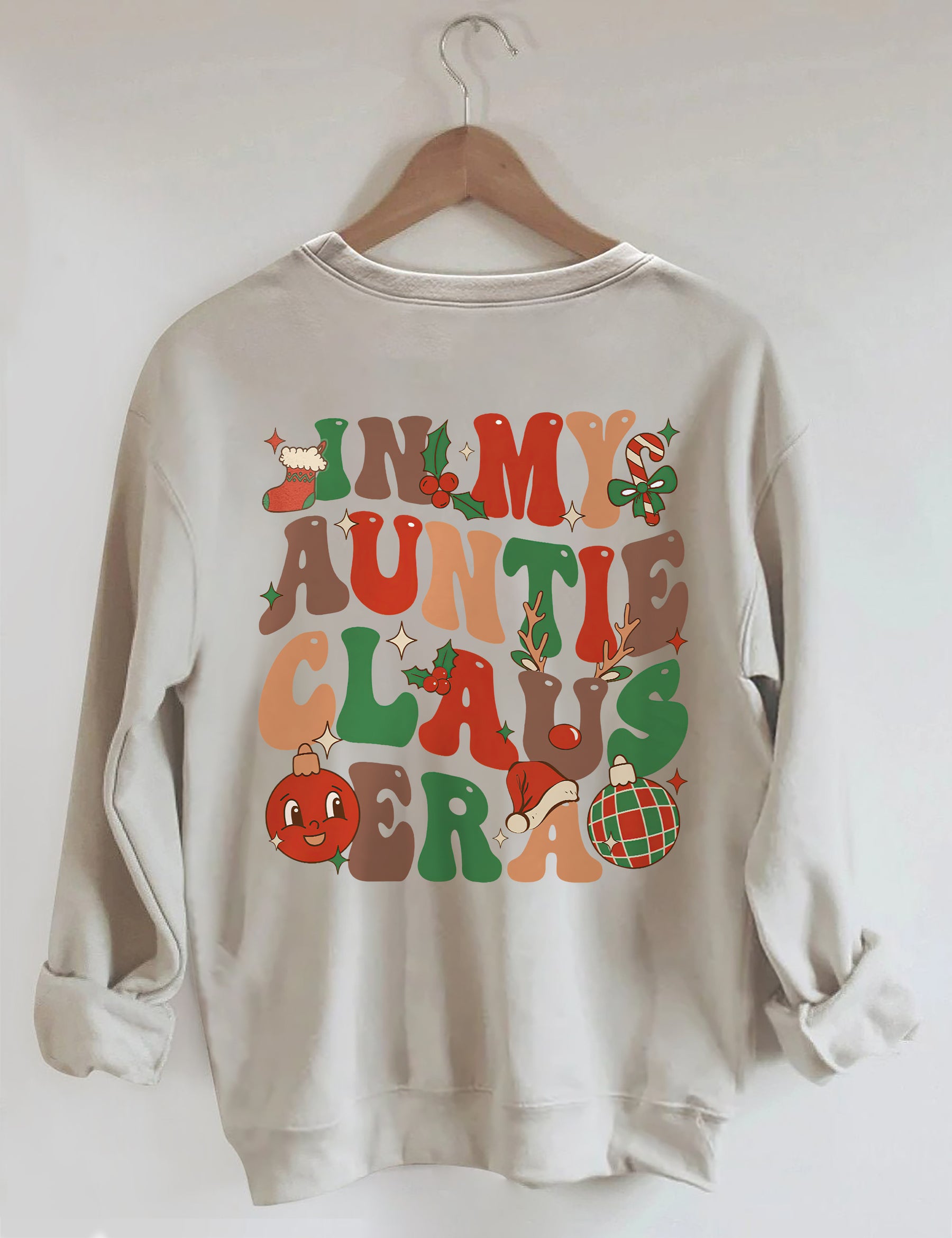 In meinem Tante Claus Sweatshirt