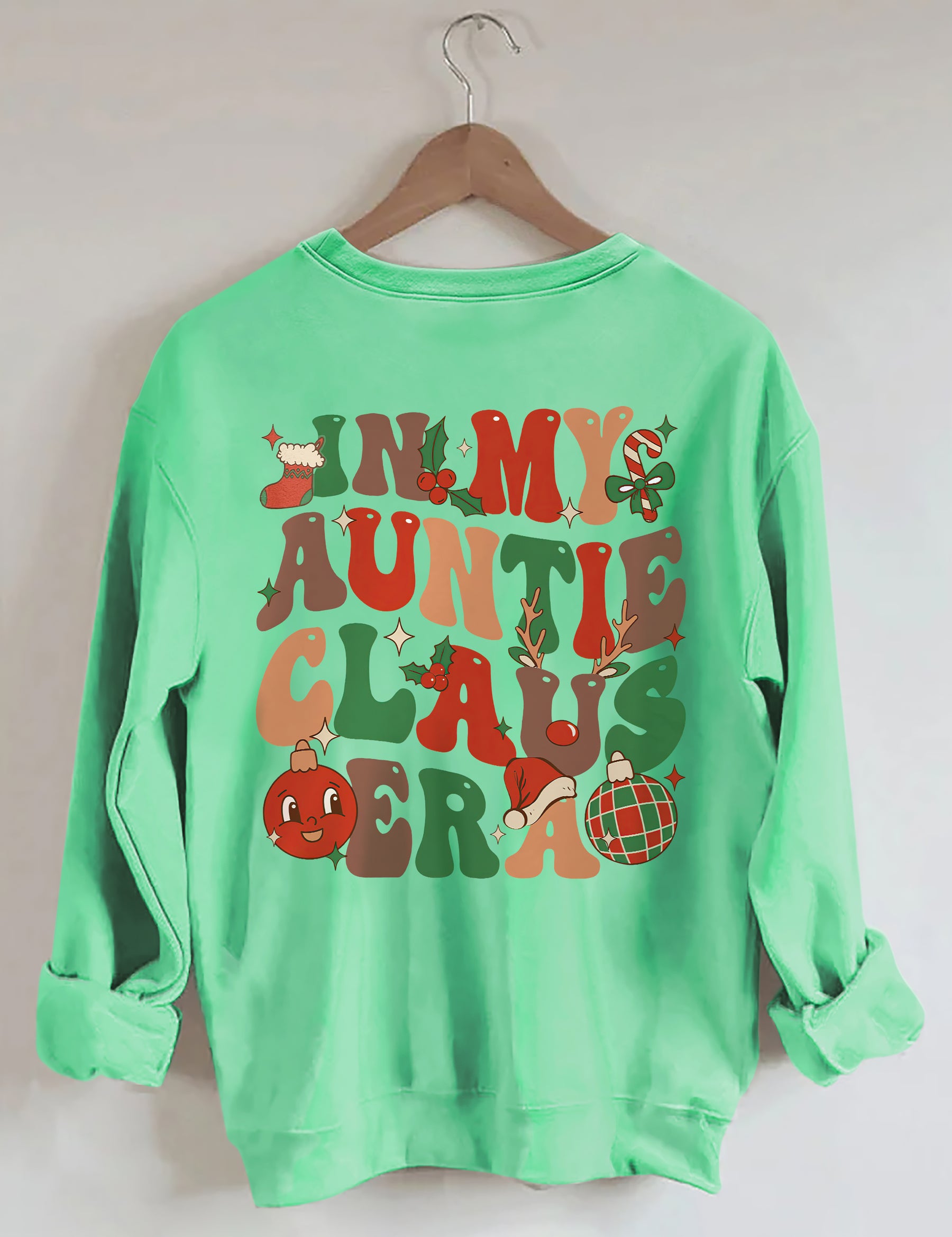 In meinem Tante Claus Sweatshirt