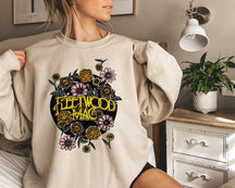 Fleetwood Mac Floral Rock Comfort Crew Neck Sweatshirt