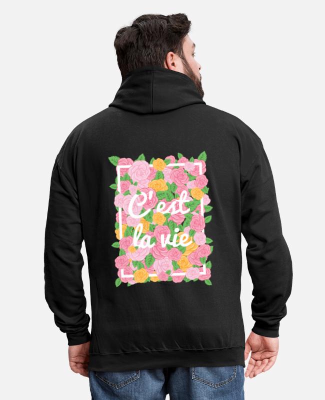 Sweat à capuche imprimé floral unisexe