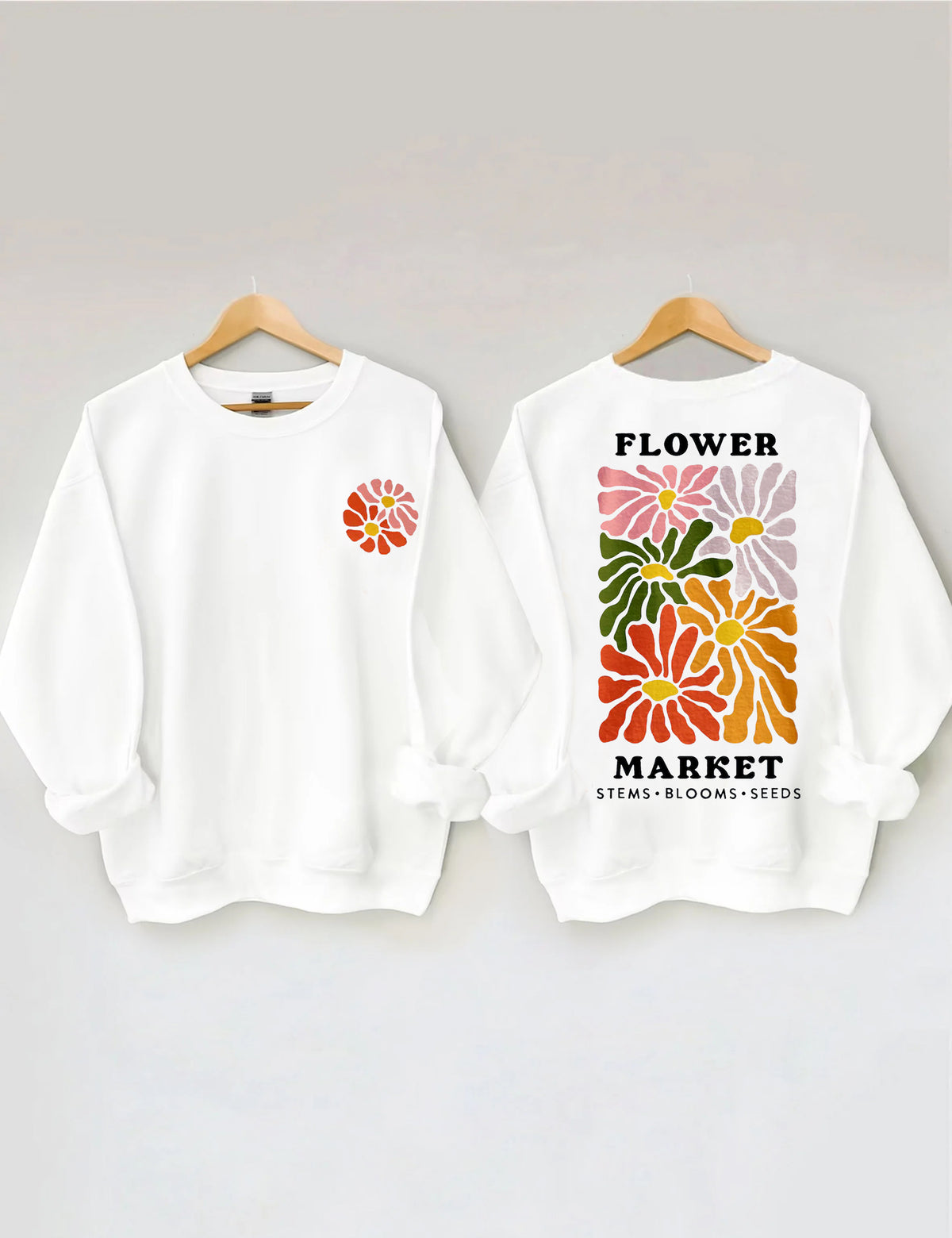 Sweat-shirt à imprimé fleurs sauvages bohème Flower Market