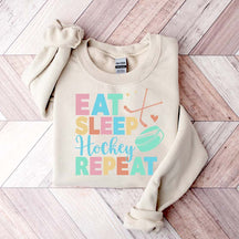 Eat Sleep Hockey Repeat Cute Sweatshirt