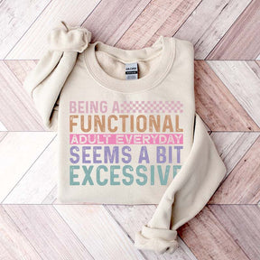 Funny Adulting Gildan Sweatshirt