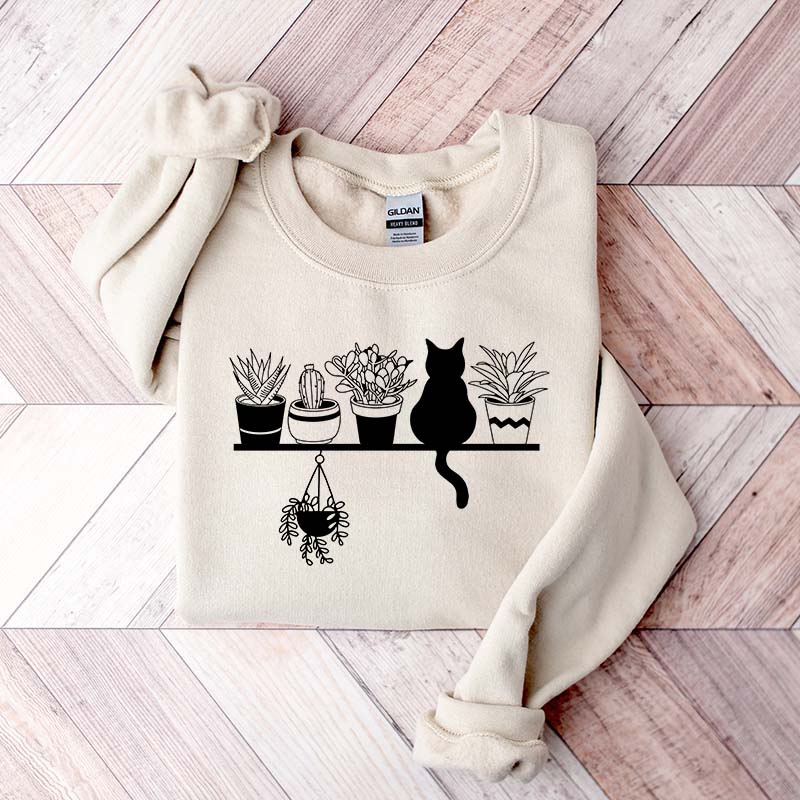 Cats And Plants Sweatshirt