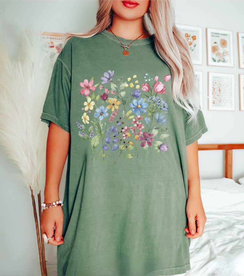 Chemise Vintage Botanical Wildflower