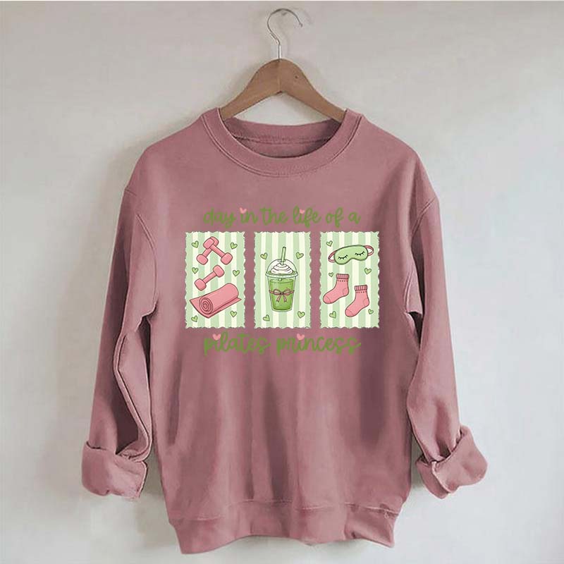 Pilates Princess Preppy Fitness Girl Sweatshirt