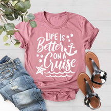 Life is Better on a Cruise Family Cruise Matching T-Shirt