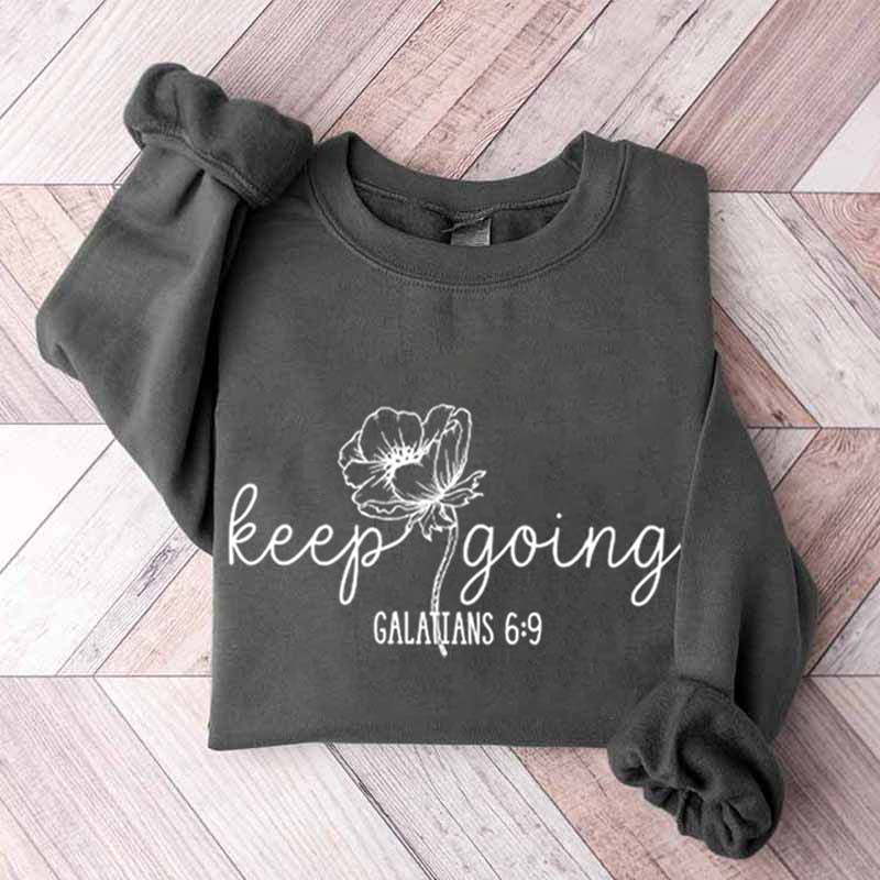 Keep Going Bundle Flower Sweatshirt