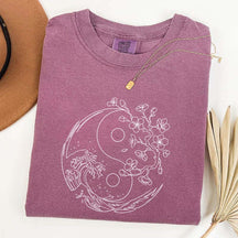 Yin Yang Wave Cherry Blossom T-Shirt