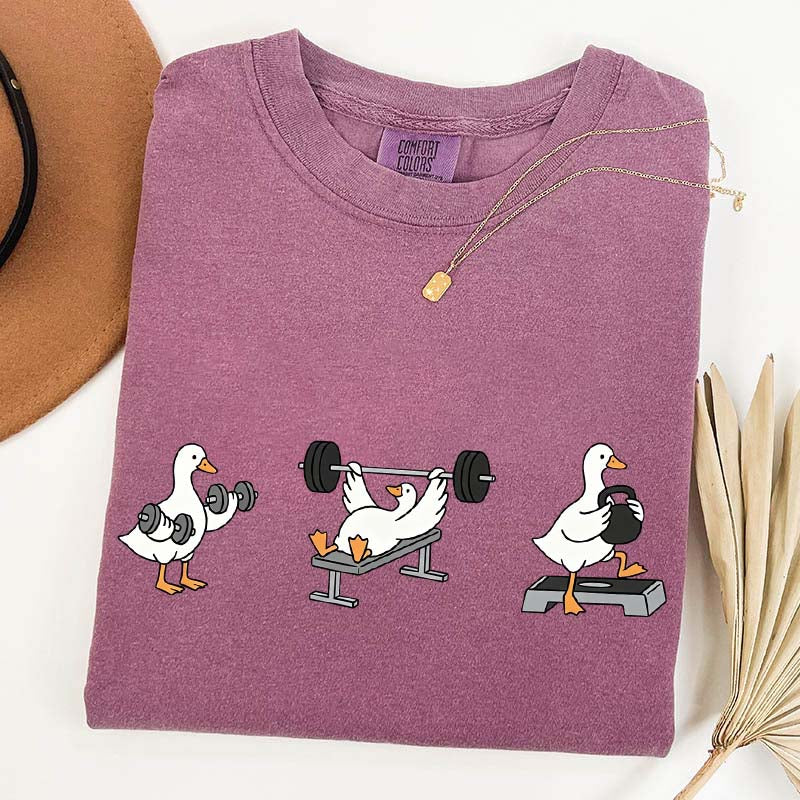 Funny Workout Weightlifting Goose Bumps T-Shirt