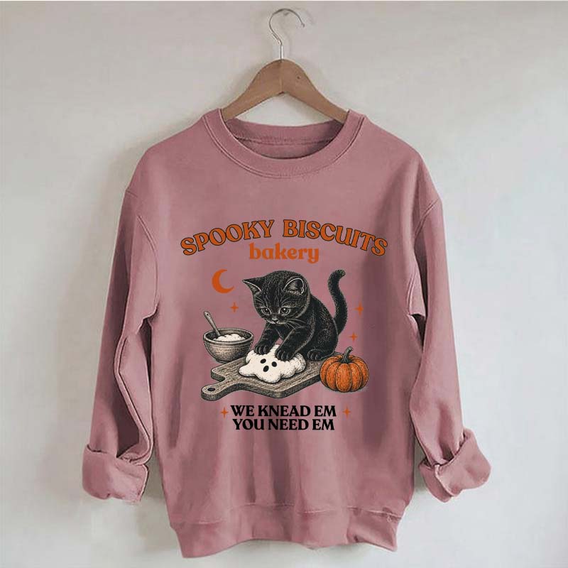 Kitty Biscuits Vintage Baking Pumpkin Sweatshirt