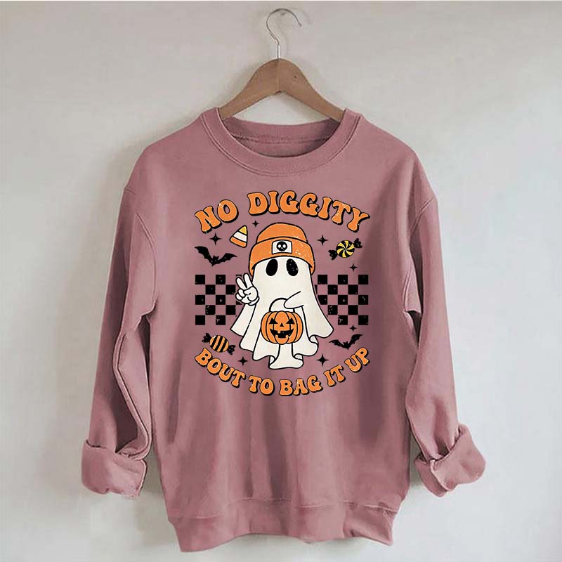 Funny No Diggity Bout To Bag It Up Sweatshirt