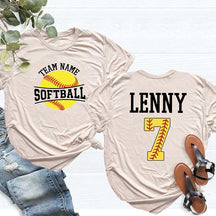 Personalized Softball Team T-Shirt