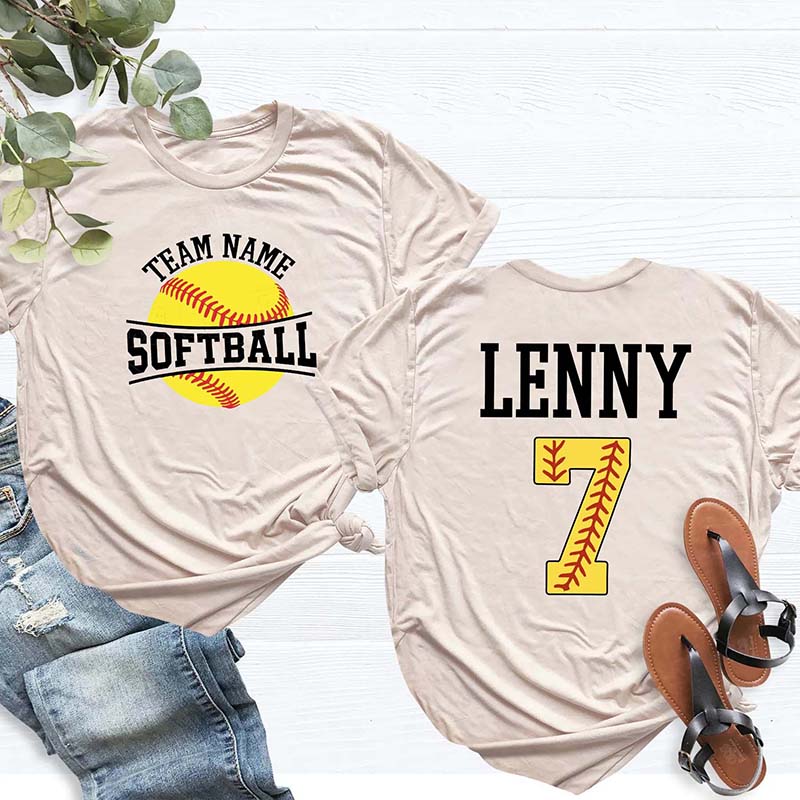 Personalized Softball Team T-Shirt