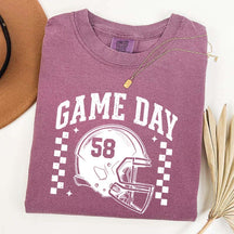 Football Season Game Day Custom Number T-Shirt