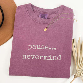 Pause Nevermind Mahjong T-Shirt