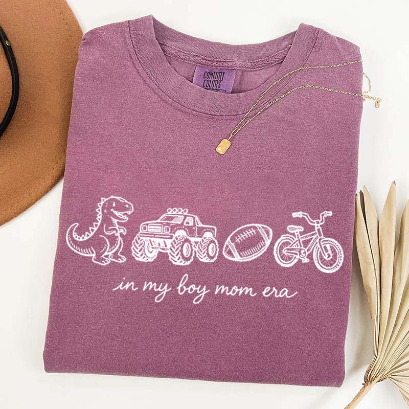 In My Boy Mom Era Football Monster Truck T-Shirt