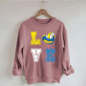 Heart I Love Volleyball Sweatshirt