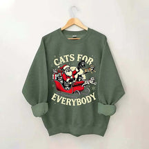 Christmas Cats For Everybody Sweatshirt