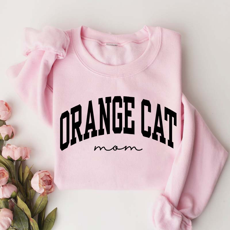 Orange Cat Mom Sweatshirt