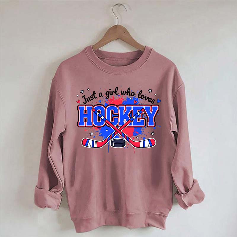 Cozy Gildan Hockey Girl Sweatshirt
