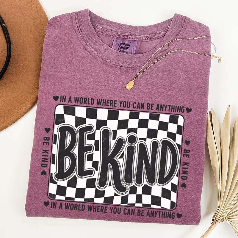 Checkered Be Kind T-Shirt