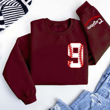 Custom Baseball Name and Number Sweatshirt