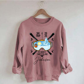 Custom Family Ski Vacation Sweatshirt