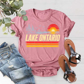 Great Lake Ontario Sunset Outdoor T-Shirt