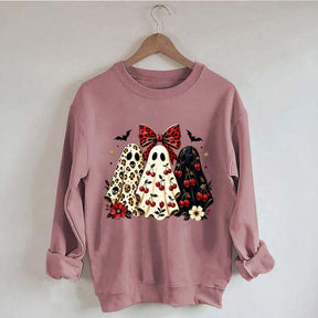 Cherry Ghost Coquette Halloween Sweatshirt