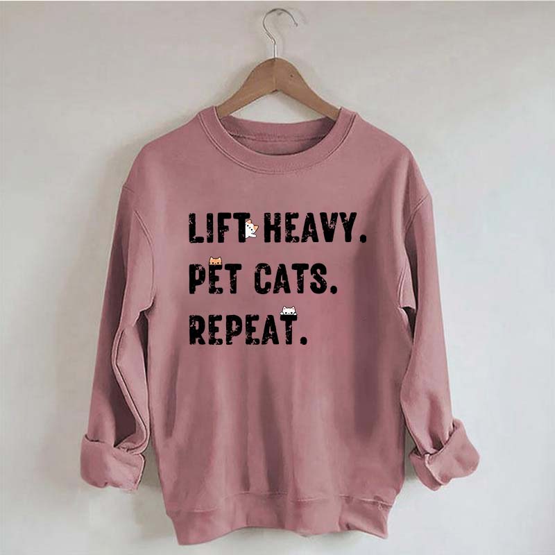 Funny Weight Lifting Cats Sweatshirt