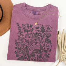 Retro Poisonous Plants Dark Academia Botanical T-Shirt